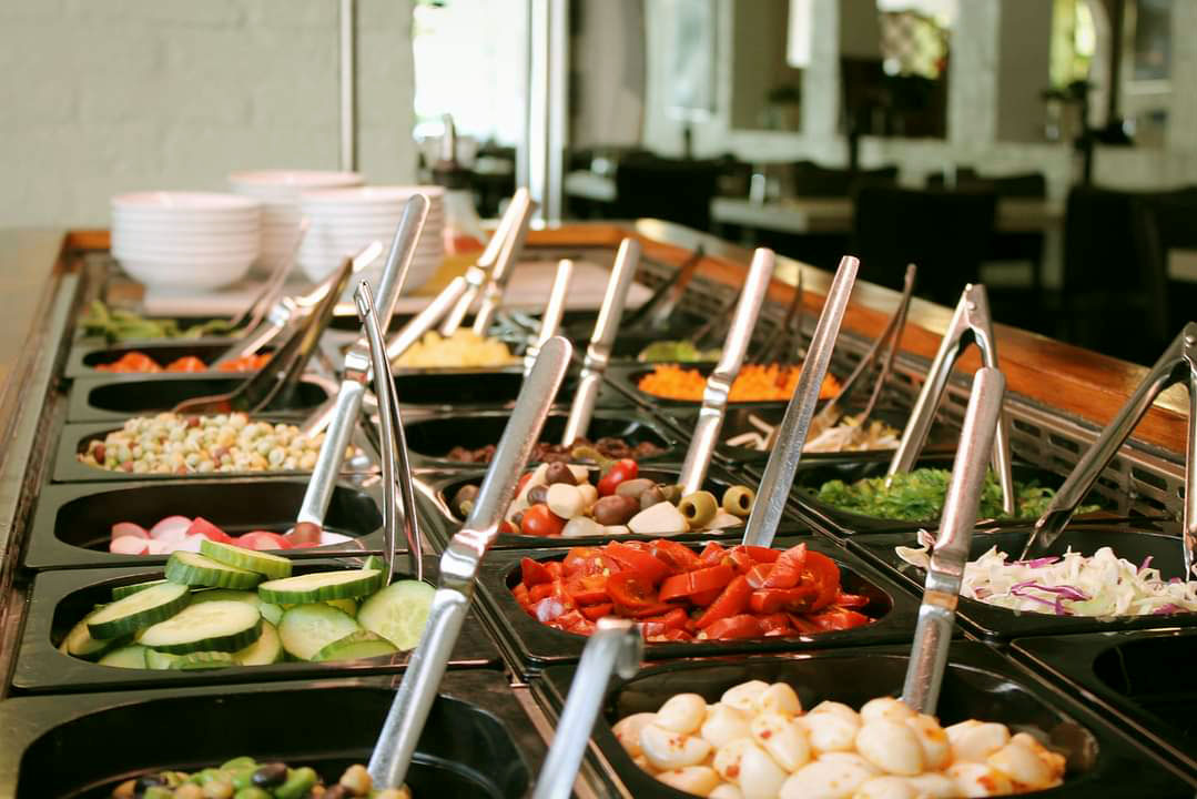 Salatbar i Allinge på Bornholm